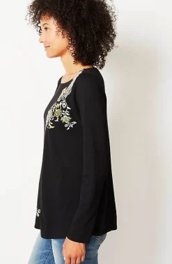 Multicolor-Embroidered Top | Jjill