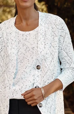 Multi-Tweed Lightweight Cardi | Jjill