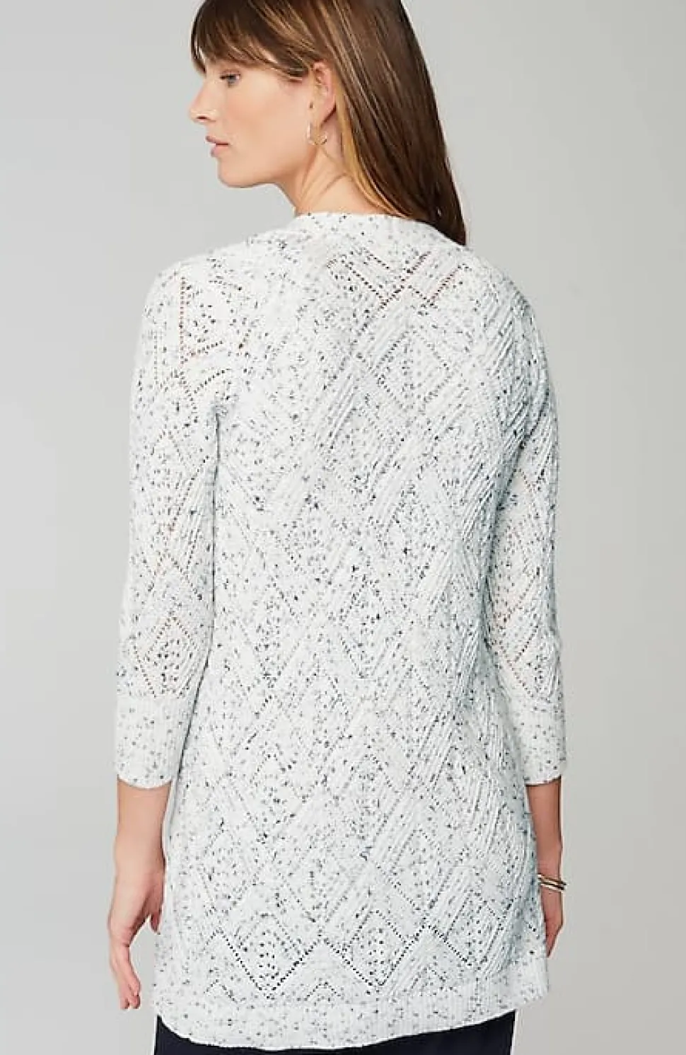 Multi-Tweed Lightweight Cardi | Jjill