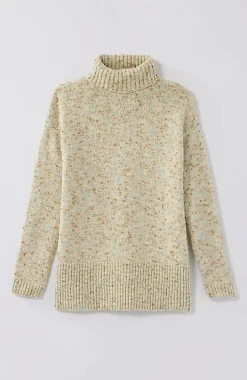 Multi-Tweed Turtleneck Sweater | Jjill