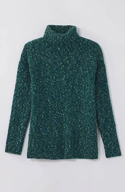Multi-Tweed Turtleneck Sweater | Jjill