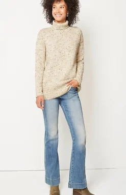 Multi-Tweed Turtleneck Sweater | Jjill