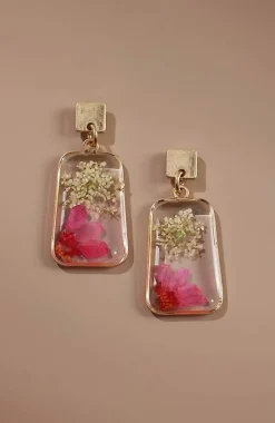Nature'S Charm Pressed-Flower Earrings | Jjill