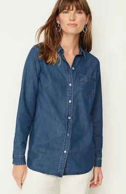 One-Pocket Button-Front Shirt | Jjill