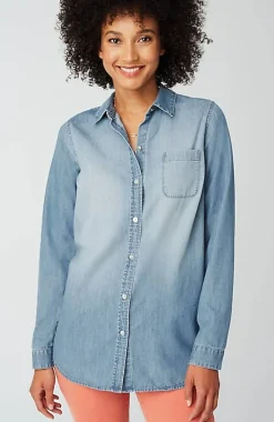 One-Pocket Button-Front Shirt | Jjill