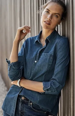 One-Pocket Button-Front Shirt | Jjill