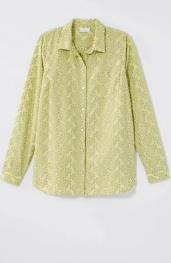 One-Pocket Shirred-Back Shirt | Jjill