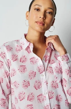 One-Pocket Shirred-Back Shirt | Jjill