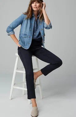 One-Pocket Shirred-Back Shirt | Jjill