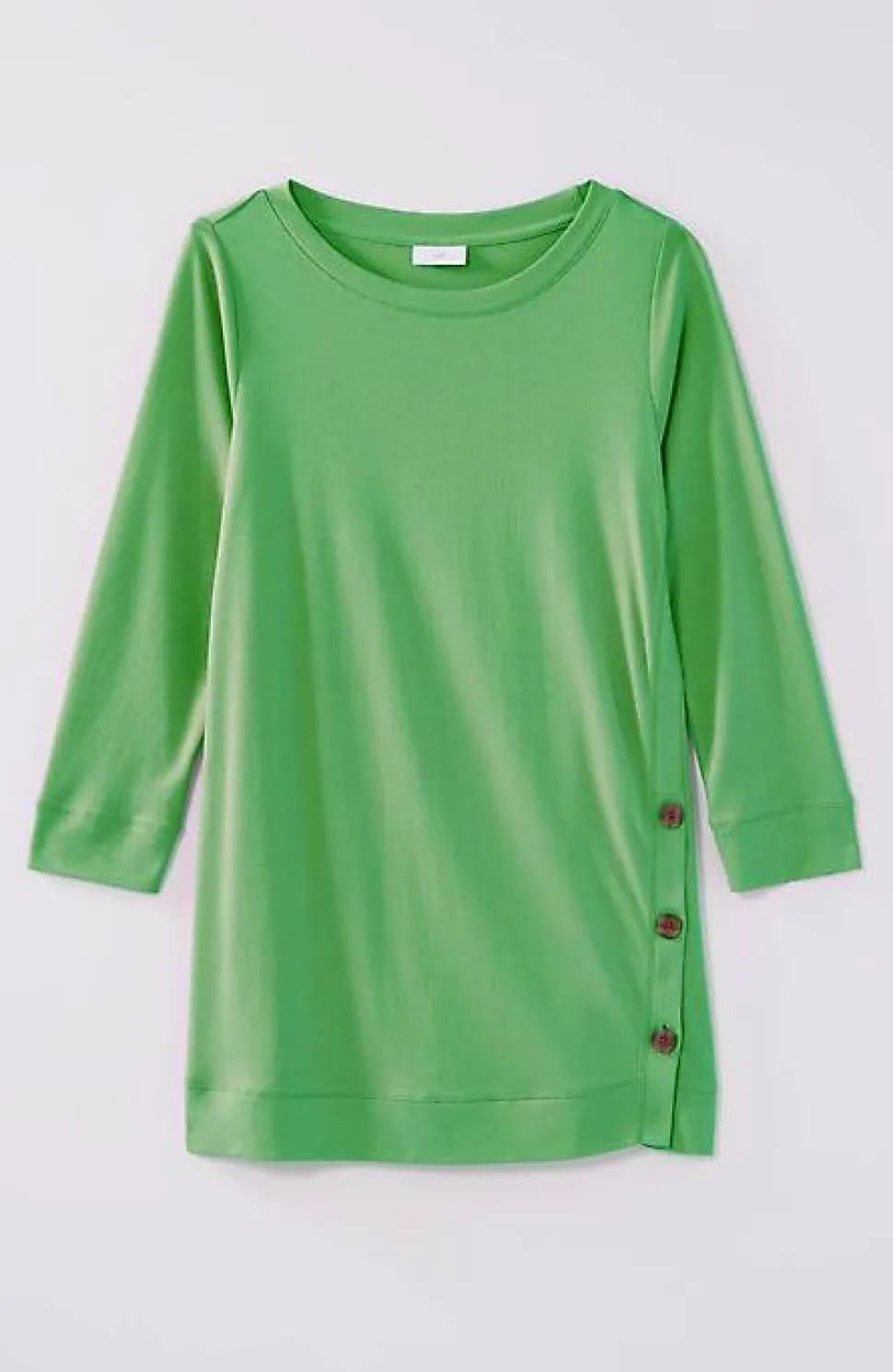 Organically Grown Cotton Button-Seamed Tunic | Jjill