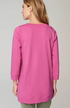Organically Grown Cotton Button-Seamed Tunic | Jjill