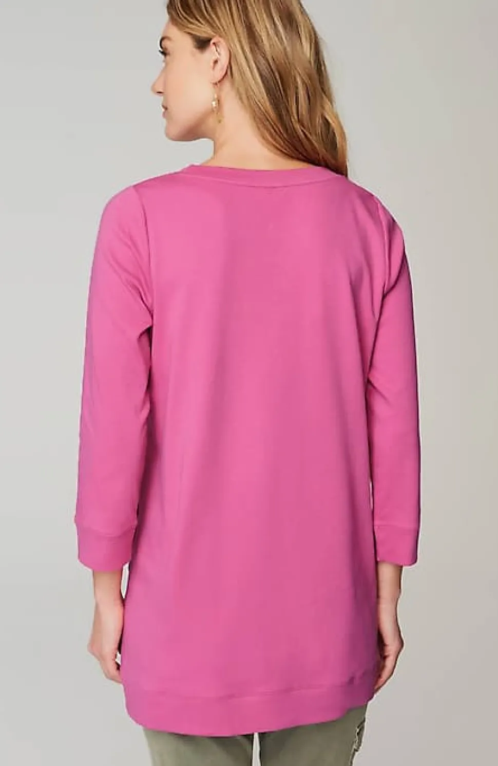 Organically Grown Cotton Button-Seamed Tunic | Jjill