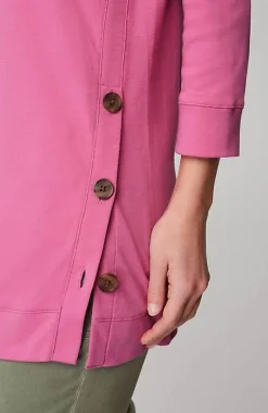 Organically Grown Cotton Button-Seamed Tunic | Jjill