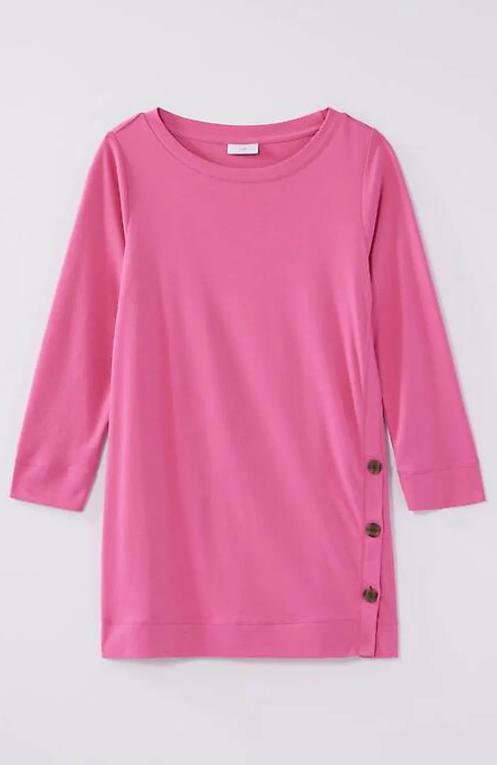 Organically Grown Cotton Button-Seamed Tunic | Jjill