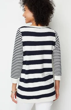 Organically Grown Cotton Button-Seamed Tunic | Jjill