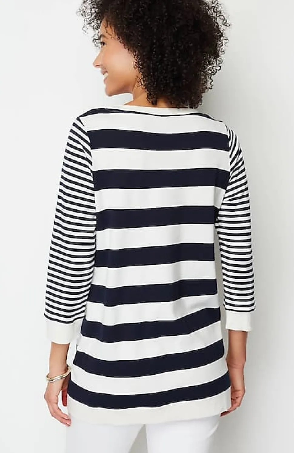 Organically Grown Cotton Button-Seamed Tunic | Jjill