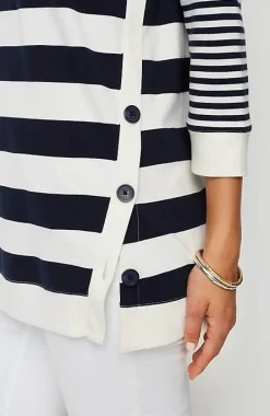 Organically Grown Cotton Button-Seamed Tunic | Jjill