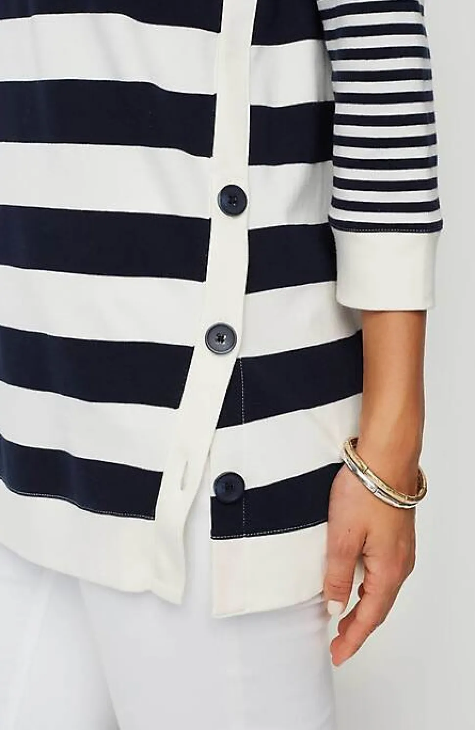 Organically Grown Cotton Button-Seamed Tunic | Jjill