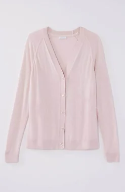 Organically Grown Cotton V-Neck Cardi | Jjill