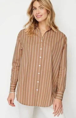Oversized Cotton Poplin Tunic | Jjill