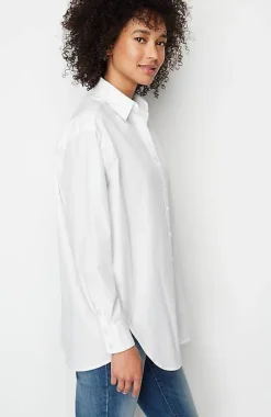 Oversized Cotton Poplin Tunic | Jjill