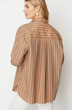 Oversized Cotton Poplin Tunic | Jjill
