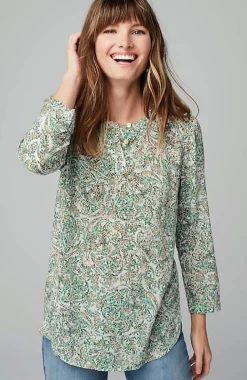Paisley Henley Top | Jjill