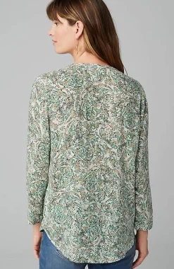 Paisley Henley Top | Jjill