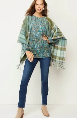 Paisley Pleated-Sleeves Tunic | Jjill