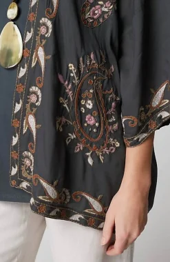 Paisley-Embroidered Soft Jacket | Jjill