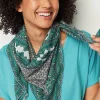 Patchwork-Printed Square Scarf | Jjill
