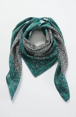 Patchwork-Printed Square Scarf | Jjill