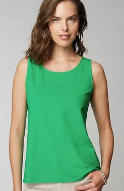 Pima-Stretch Knit Tank | Jjill