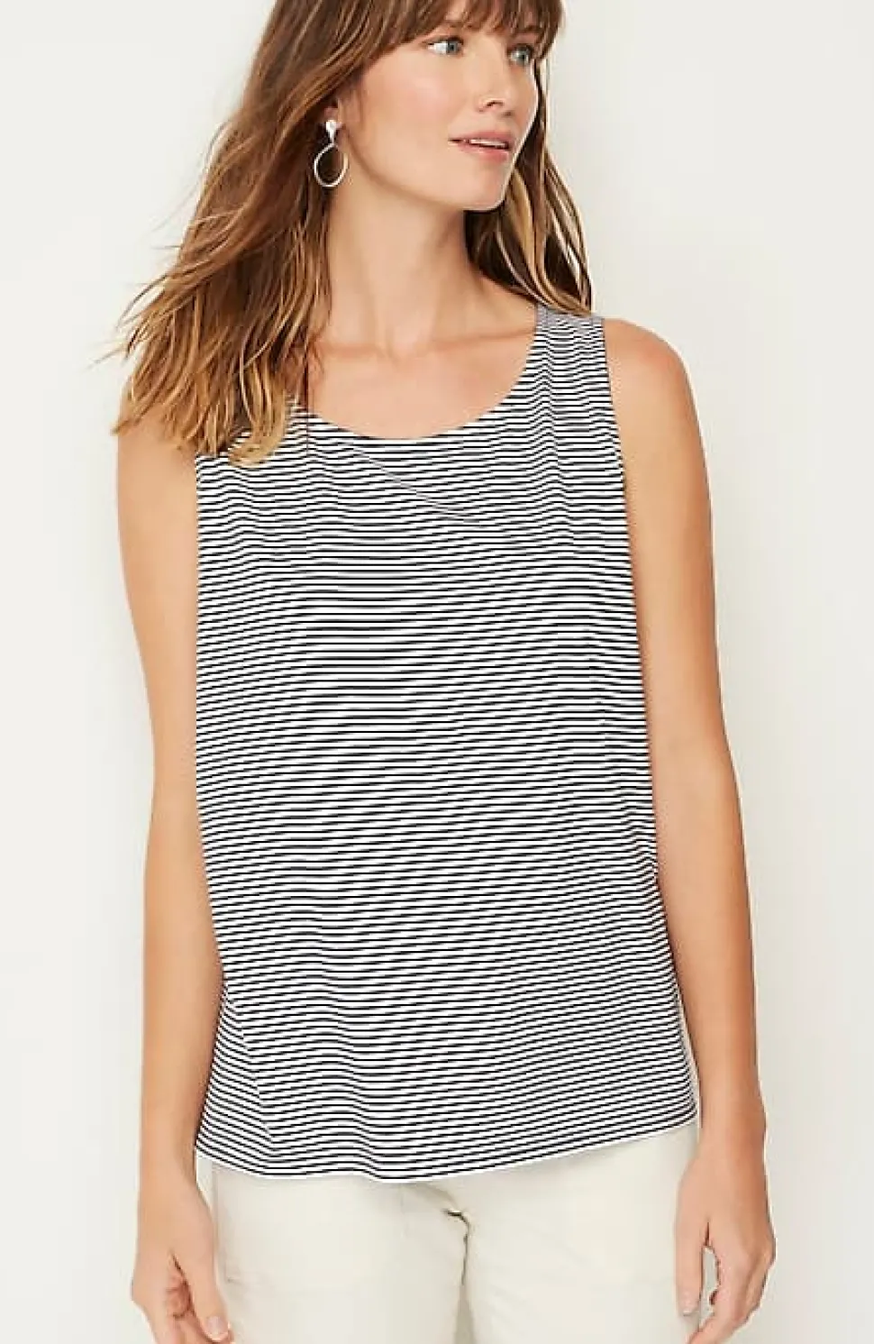 Pima-Stretch Knit Tank | Jjill