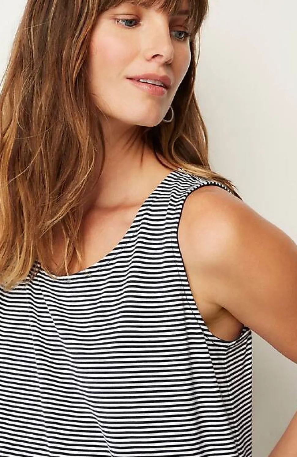 Pima-Stretch Knit Tank | Jjill