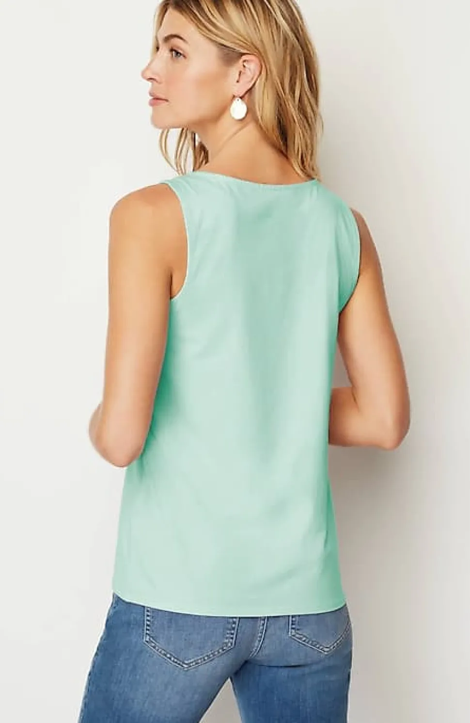 Pima-Stretch Knit Tank | Jjill