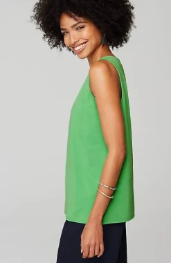 Pima-Stretch Knit Tank | Jjill