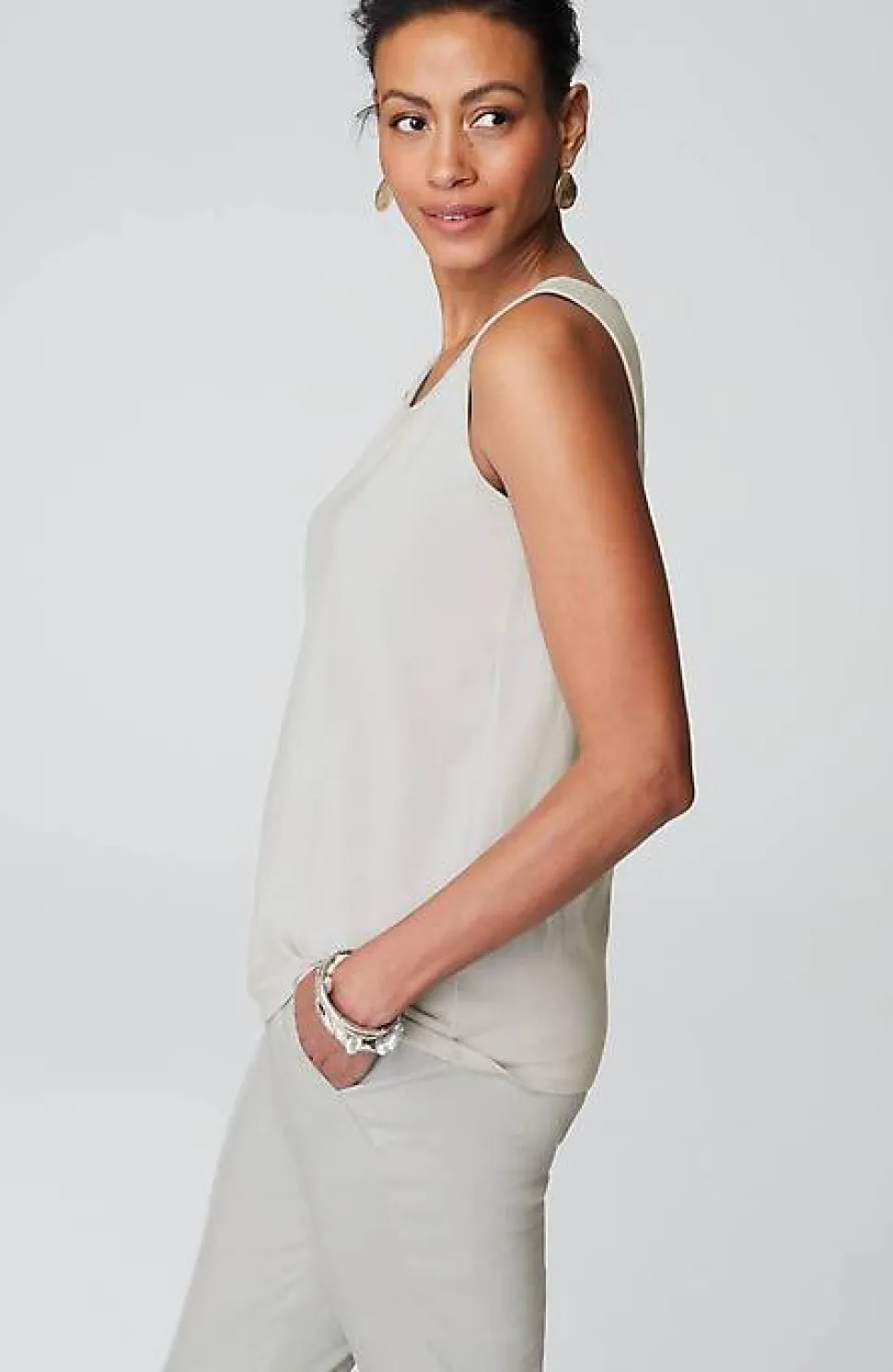 Pima-Stretch Knit Tank | Jjill