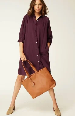 Pintucked A-Line Shirtdress | Jjill