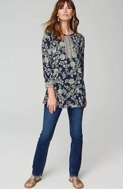 Piped Paisley Tunic | Jjill