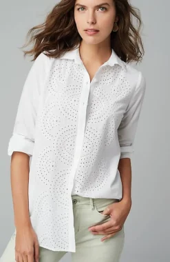 Placed-Eyelet Tunic | Jjill