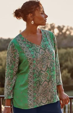 Placed-Paisley Top | Jjill