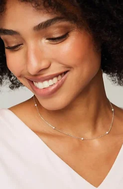 Placed-Pearl Sterling Necklace | Jjill