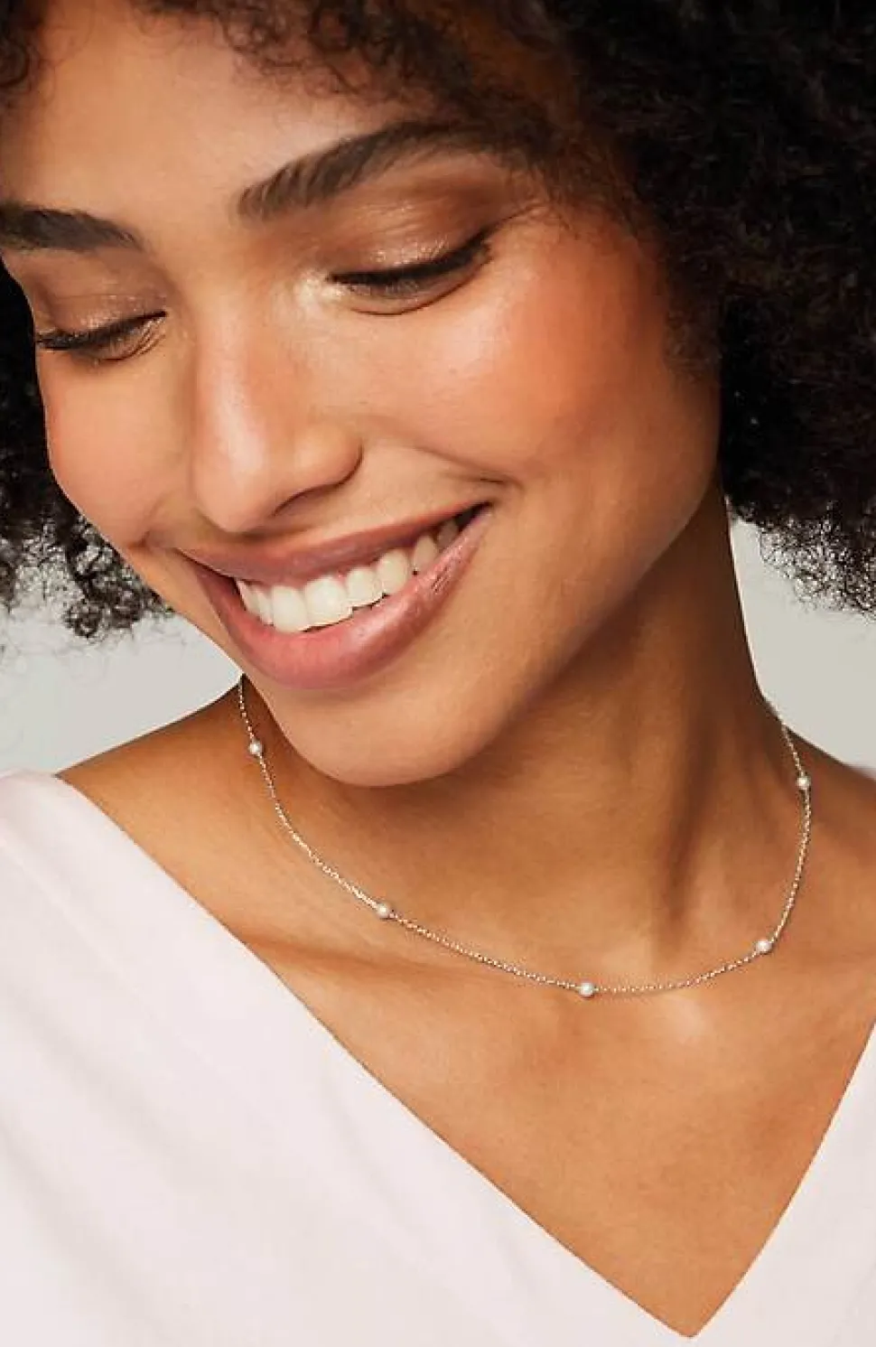 Placed-Pearl Sterling Necklace | Jjill