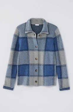 Plaid Button-Front Sweater | Jjill