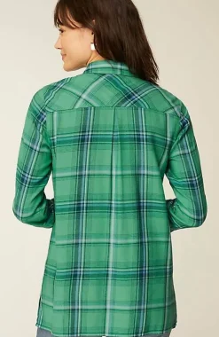 Plaid Button-Front Tunic | Jjill
