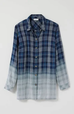Plaid Button-Front Tunic | Jjill