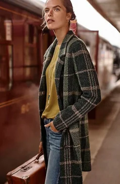 Plaid Notch-Collared Topper | Jjill