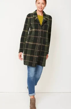 Plaid Notch-Collared Topper | Jjill