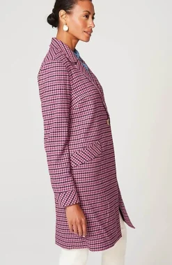 Plaid Notched-Collar Jacket | Jjill